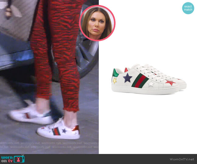 Gucci Ace Embroidered Sneaker worn by LeeAnne Locken on The Real Housewives of Dallas