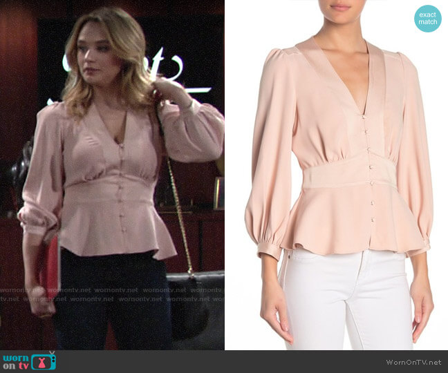 Joie Monisha Top worn by Summer Newman (Hunter King) on The Young and the Restless