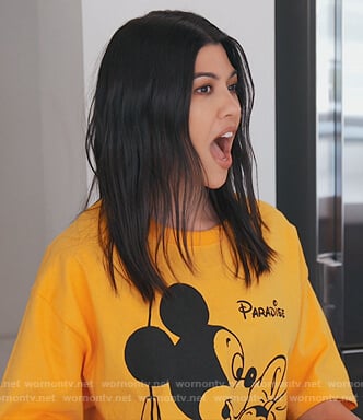 Kourtney’s yellow on Keeping Up with the Kardashians