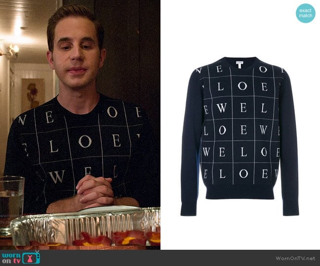 Loewe Letters Jumper worn by Payton Hobart (Ben Platt) on The Politician