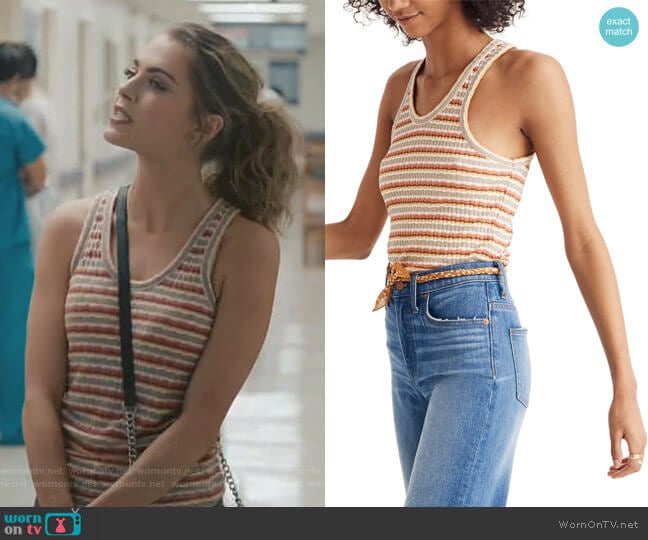 Madewell Ribbed U-Neck Tank Top