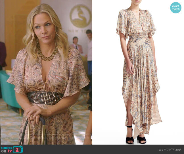 Maje Rachel Maxi Dress worn by Jennie Garth (Jennie Garth) on BH90210