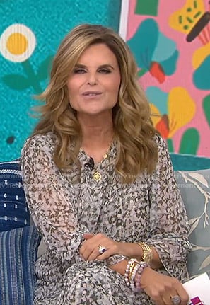 Maria Shriver’s floral print midi dress on Today