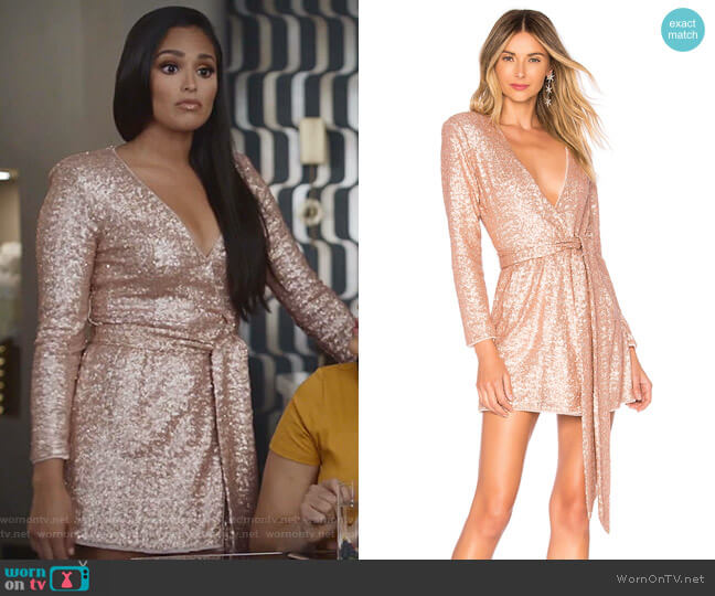 NBD x Naven Belle Dress worn by Carolina (Feliz Ramirez) on Grand Hotel