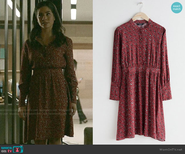 & Other Stories Button Up Printed Dress worn by Yoli Castillo (Isabel Arraiza) on Pearson