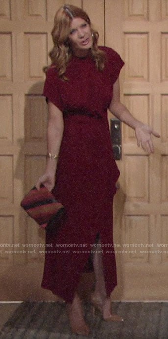 Phyllis’s red maxi dress on The Young and the Restless