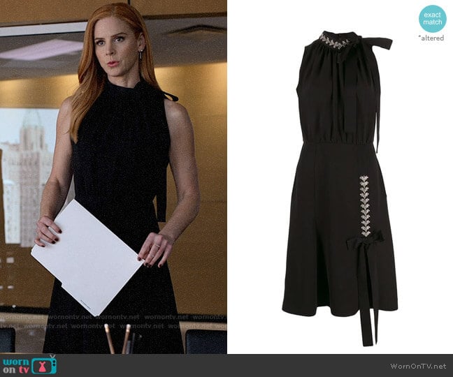 Prada Embellished Detail Dress worn by Donna Paulsen (Sarah Rafferty) on Suits