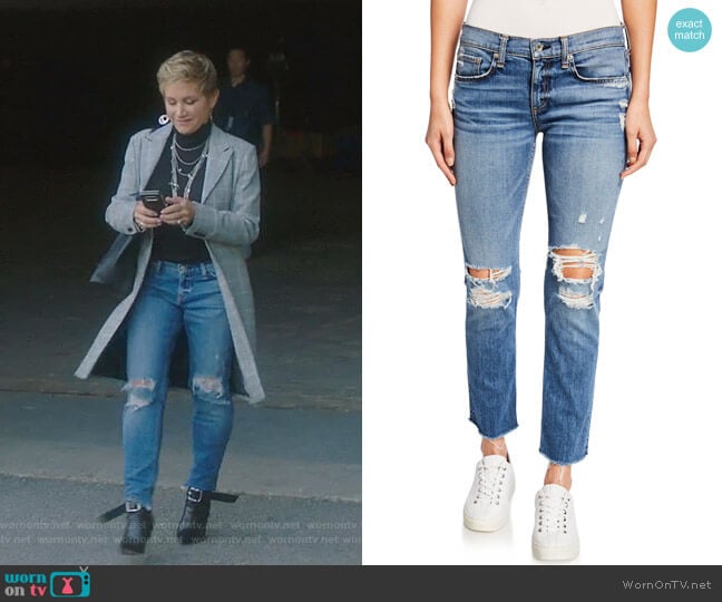 Rag & Bone Dre Boyfriend Jeans worn by Gabrielle Carteris (Gabrielle Carteris) on BH90210