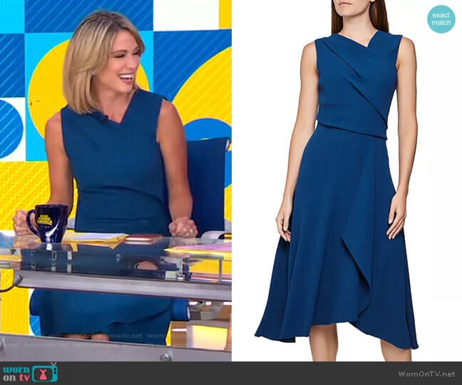 Reiss Marling Dress worn by Amy Robach on Good Morning America
