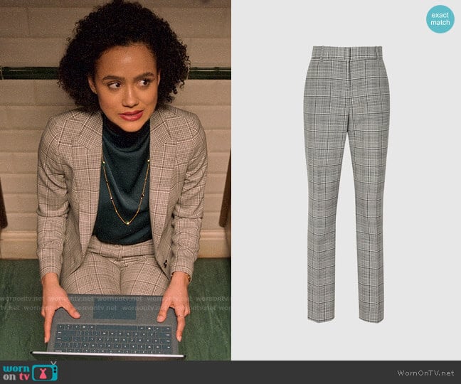 Reiss Alenna Trousers worn by Maya (Nathalie Emmanuel) on Four Weddings and a Funeral