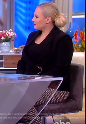 Meghan’s black d-ring blazer on The View