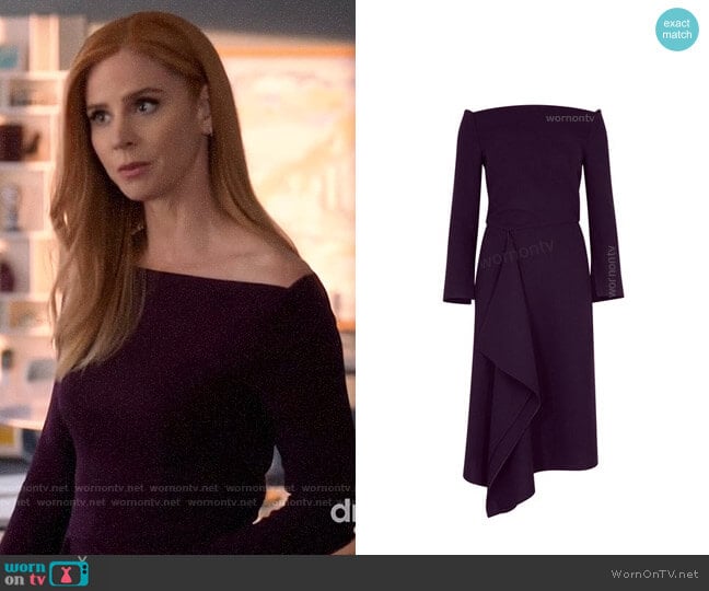 Roland Mouret Clover Dress worn by Donna Paulsen (Sarah Rafferty) on Suits