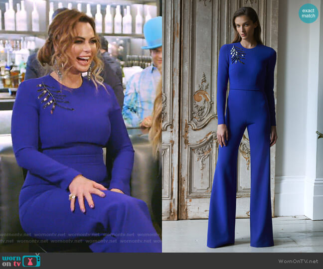 Safiyaa Ariella Wide Leg Jumpsuit worn by D’Andra Simmons on The Real Housewives of Dallas