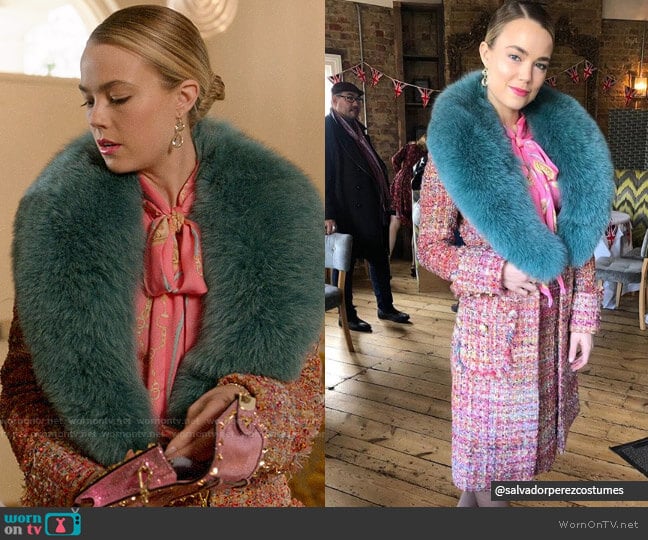 costume designer Salvador Perez Custom designed worn by Ainsley Howard (Rebecca Rittenhouse) on Four Weddings and a Funeral