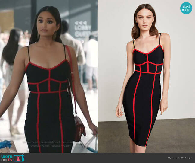 Bcbgmaxazria Strappy Bodycon Dress worn by Carolina (Feliz Ramirez) on Grand Hotel
