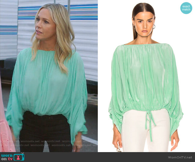 Smythe Butterfly Blouse worn by Jennie Garth (Jennie Garth) on BH90210