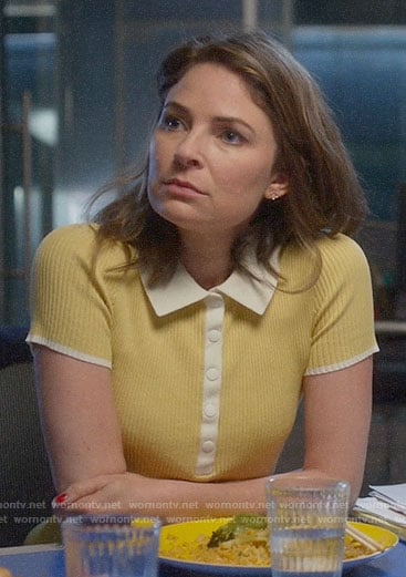 Taylor’s yellow polo top on Bull