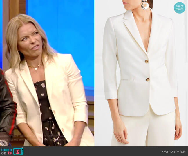 The Row Schoolboy Stretch Blazer worn by Kelly Ripa on Live with Kelly and Mark
