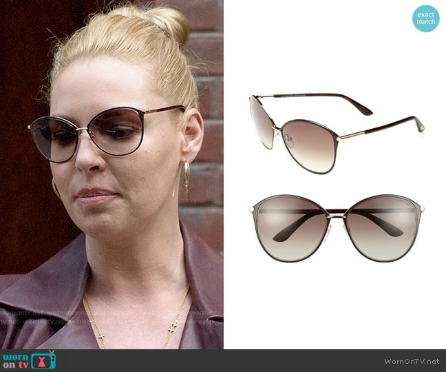 Tom Ford Penelope Sunglasses worn by Samantha Wheeler (Katherine Heigl) on Suits