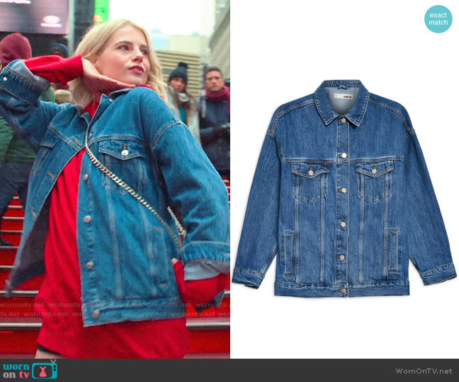 Topshop Oversized Denim Jacket worn by Astrid (Lucy Boynton) on The Politician