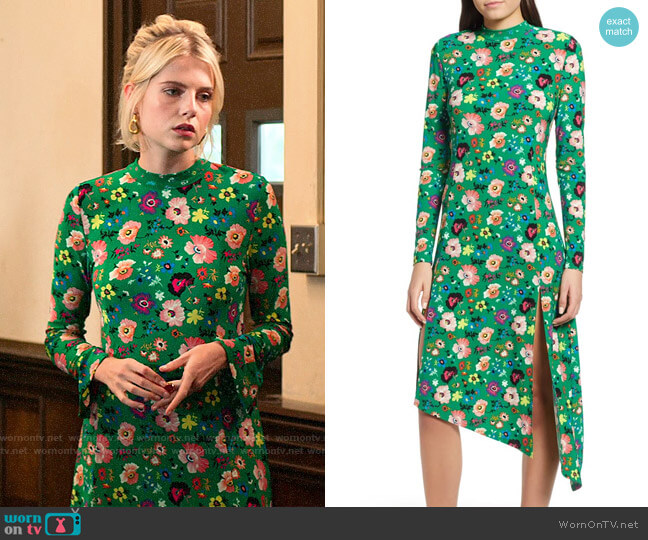 Topshop Floral Chuck On Midi Dress worn by Astrid (Lucy Boynton) on The Politician