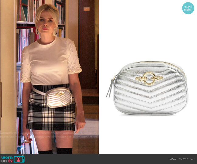 Topshop Queenie Quilted Bumbag worn by Astrid (Lucy Boynton) on The Politician