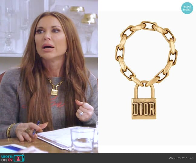 Dior Lucky Locket bracelet worn by LeeAnne Locken on The Real Housewives of Dallas