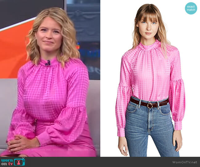 Veronica Beard Cicley Top worn by Sara Haines on Good Morning America