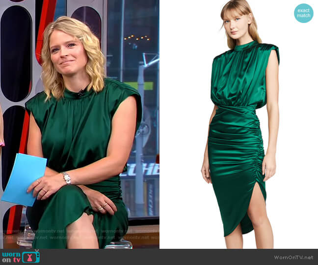 Veronica Beard Kendall Dress worn by Sara Haines on Good Morning America
