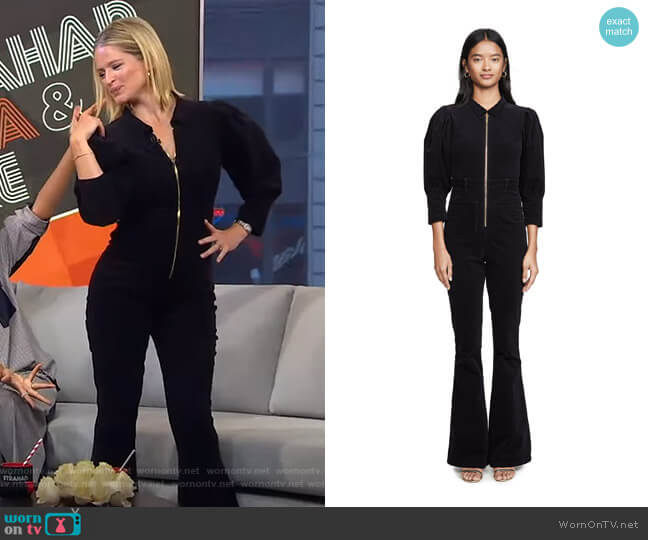 We Wore What 70s Jumpsuit worn by Sara Haines on Good Morning America