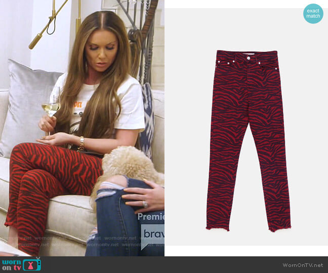 Zara Zebra Jeans worn by LeeAnne Locken on The Real Housewives of Dallas