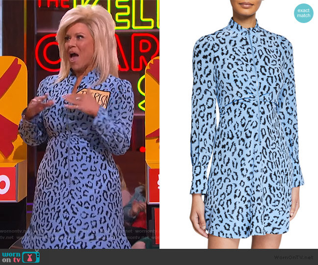 A.L.C. Marcella Zip-Front Leopard Short Dress