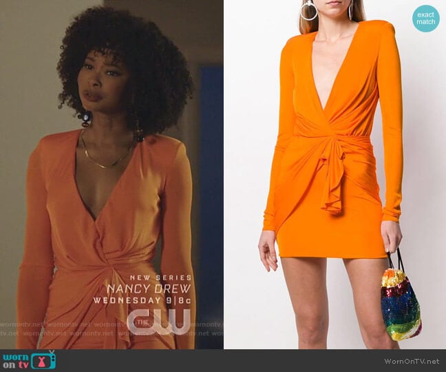 Alexandre Vauthier Jersey Dress worn by Monica Colby (Wakeema Hollis) on Dynasty