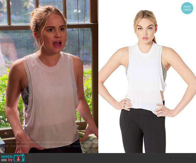 ALO Cool Elements Tank Top worn by Patty Bladell (Debby Ryan) on Insatiable