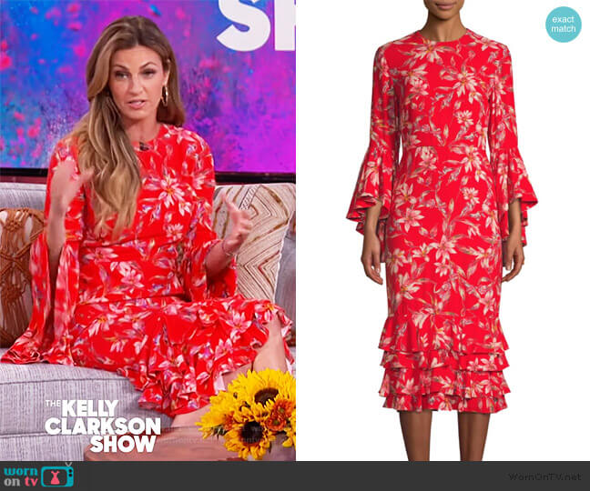 Amur Alexia Floral Midi Dress