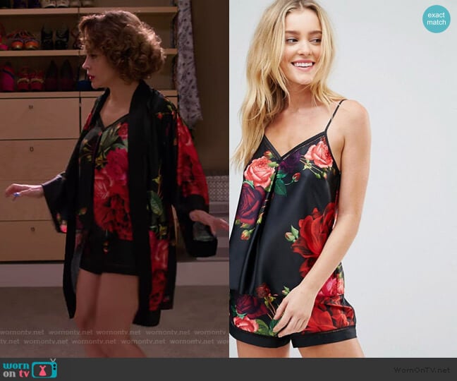B by Ted Baker Juxtapose Rose Cami worn by Coralee Armstrong (Alyssa Milano) on Insatiable