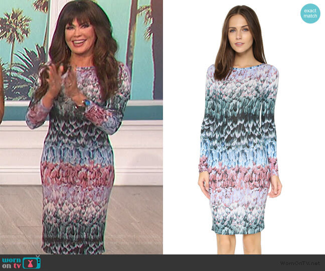 BCBGMAXAZRIA Violetta Dress worn by Marie Osmond on The Talk