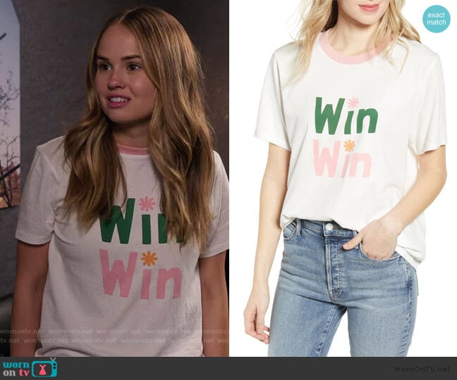 Ban.do Win Win Ringer Tee worn by Patty Bladell (Debby Ryan) on Insatiable