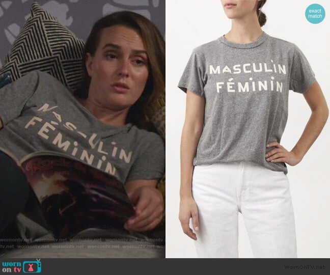 Clare V. Camp Fit Tee worn by Angie (Leighton Meester) on Single Parents