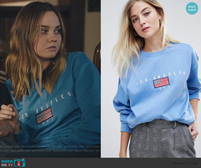 ASOS Daisy Street Relaxed Sweatshirt worn by McKenna Brady (Liana Liberato) on Light as a Feather