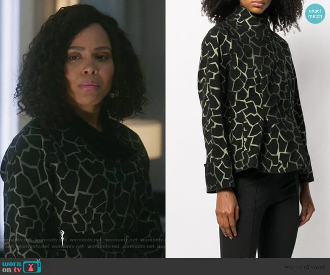 Emporio Armani Giraffe Print Jacket worn by Tegan Price (Amirah Vann) on How to Get Away with Murder