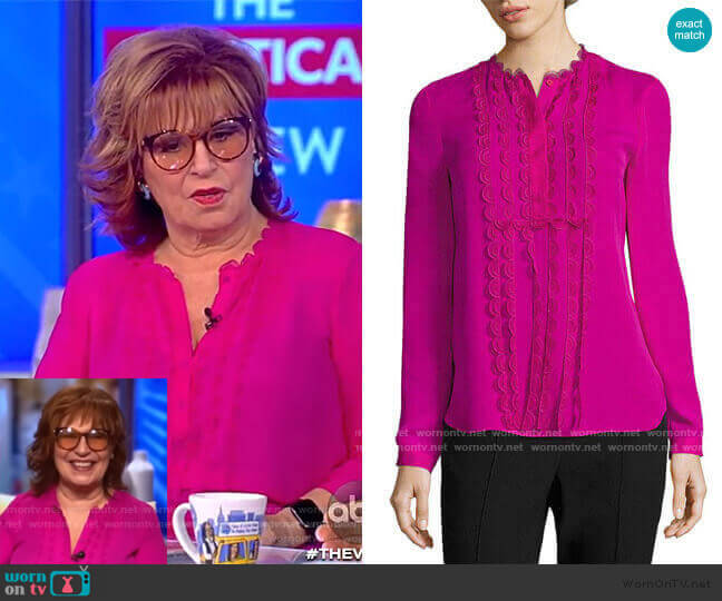 Elie Tahari Antonella Blouse worn by Joy Behar on The View