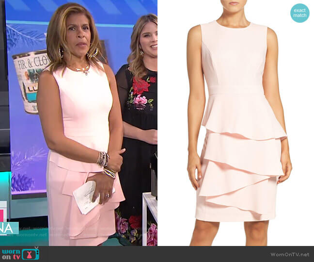 Eliza J Ella Cascade Dress worn by Hoda Kotb on Today