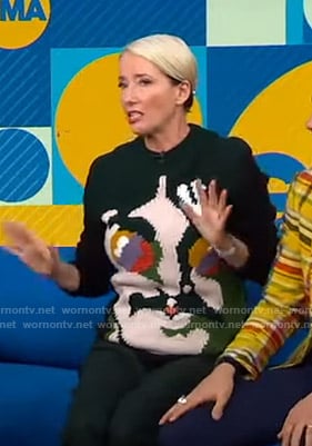 Emma Thompson’s John Lennon Sweater on Good Morning America