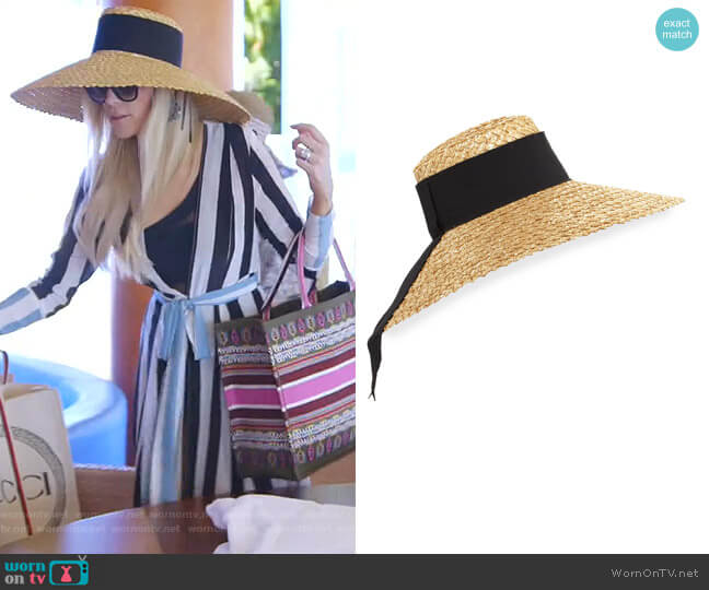 Eugenia Kim Mirabel Natural Straw Hat worn by Kameron Westcott on The Real Housewives of Dallas