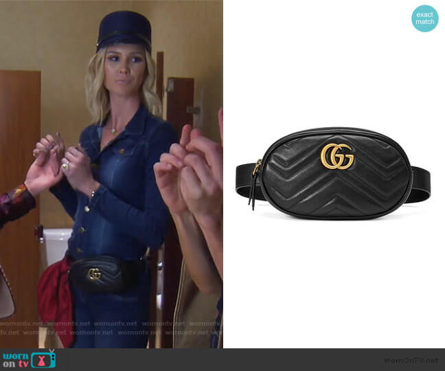 Gucci GG Marmont matelasse belt bag worn by Meghan King Edmonds on The Real Housewives of Orange County