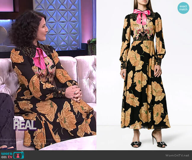 Gucci Poppy Print Gown