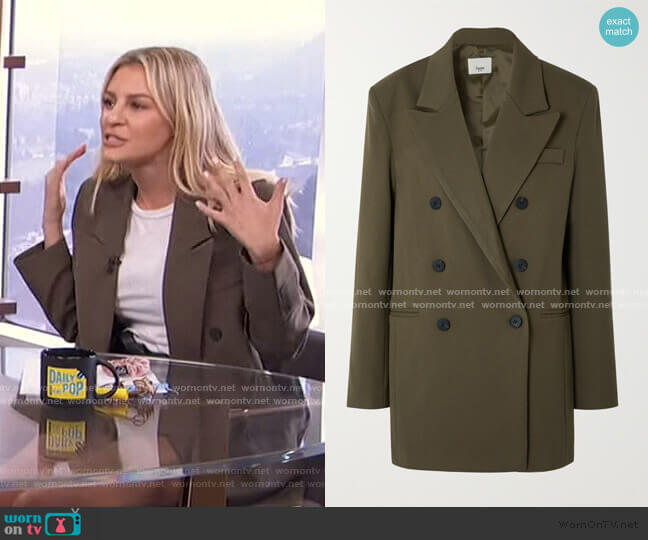 Frankie Shop Julie Blazer worn by Morgan Stewart on E! News