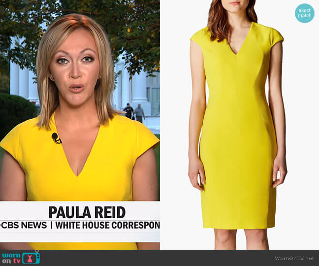 Karen Millen V-Neck Pencil Dress