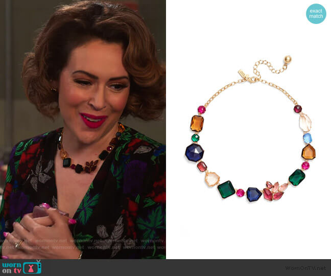 Kate Spade Mix Stone Necklace worn by Coralee Armstrong (Alyssa Milano) on Insatiable